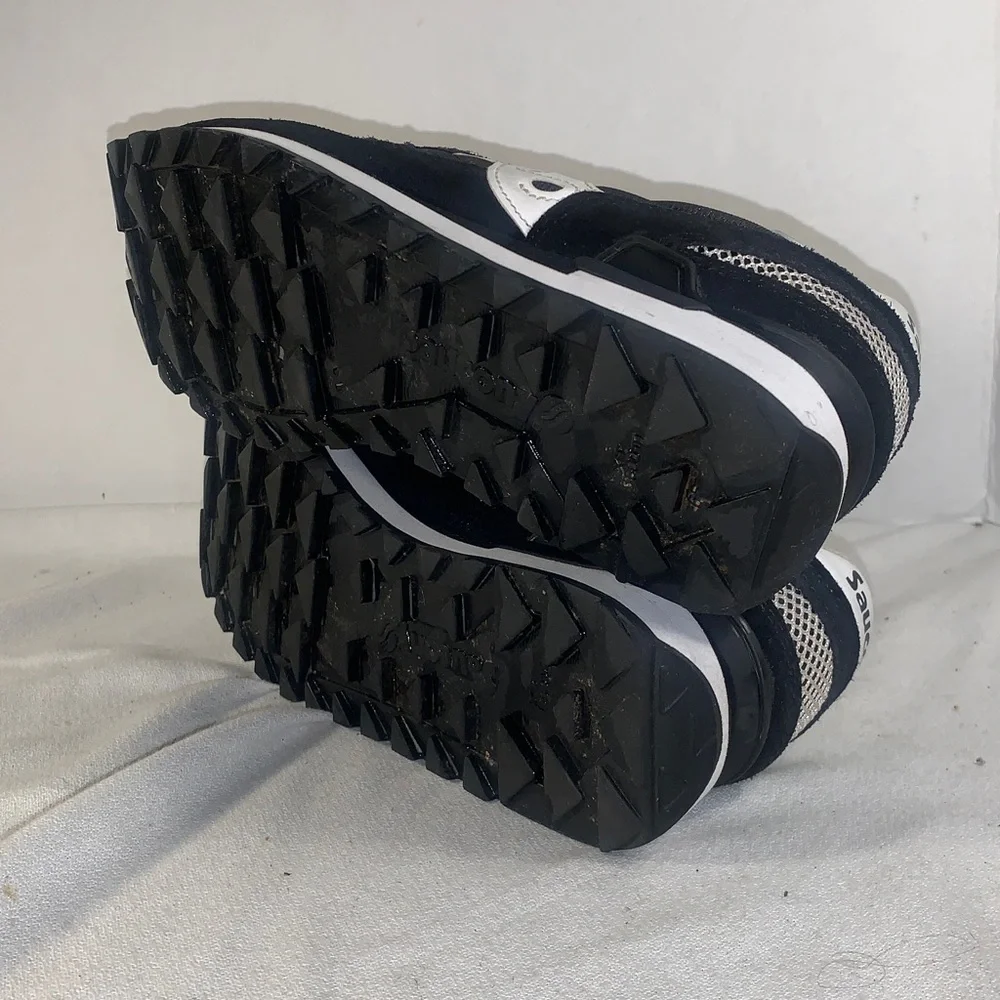Men’s Saucony ‘Shadow Original’ Black/White Suede Sneakers
